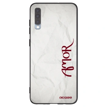 Picasee silikonový černý obal pro Samsung Galaxy A70 A705F - Amor