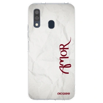 Picasee silikonový průhledný obal pro Samsung Galaxy A40 A405F - Amor