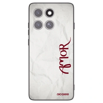 Picasee silikonový černý obal pro Motorola Edge 60 Fusion - Amor