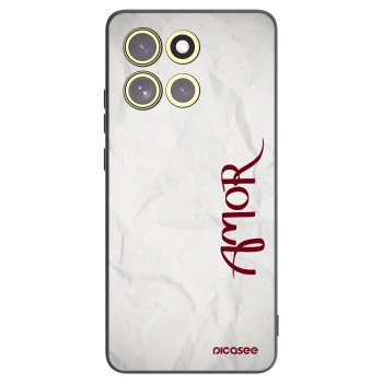 Picasee silikonový černý obal pro Motorola Moto G86 Power 5G - Amor
