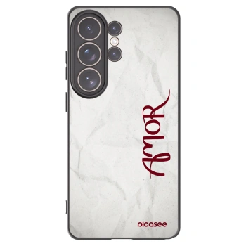 Picasee silikonový černý obal pro Samsung Galaxy S26 Ultra - Amor