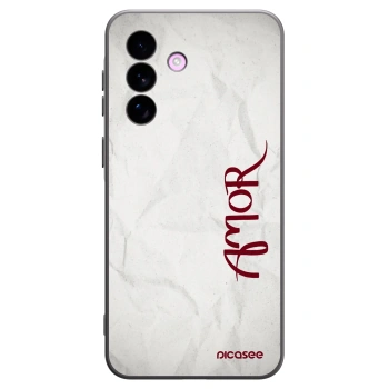 Picasee silikonový černý obal pro Samsung Galaxy A57 5G - Amor
