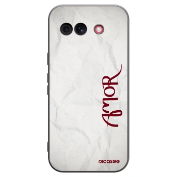 Picasee silikonový černý obal pro Google Pixel 10a - Amor