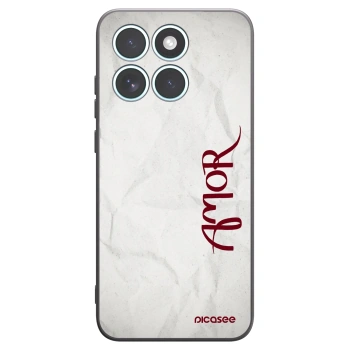 Picasee silikonový černý obal pro Motorola Edge 70 Fusion - Amor