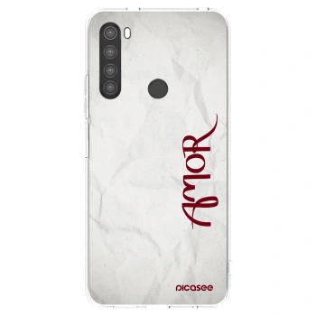 Picasee silikonový průhledný obal pro Xiaomi Redmi Note 8 - Amor