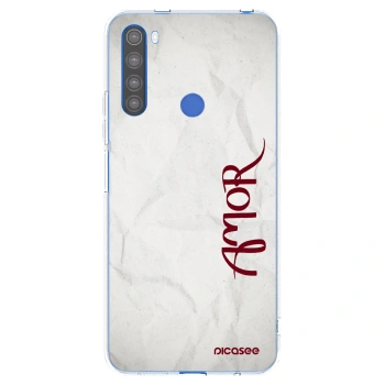 Picasee silikonový průhledný obal pro Xiaomi Redmi Note 8T - Amor
