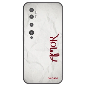 Picasee silikonový černý obal pro Xiaomi Mi Note 10 (Pro) - Amor