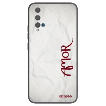 Picasee silikonový černý obal pro Huawei Nova 5T - Amor