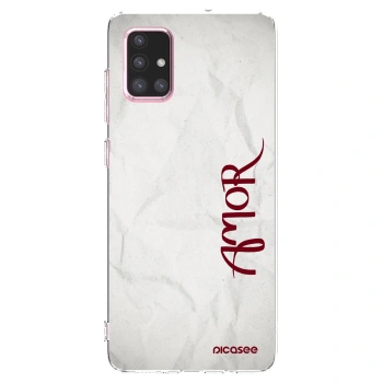Picasee silikonový průhledný obal pro Samsung Galaxy A71 A715F - Amor
