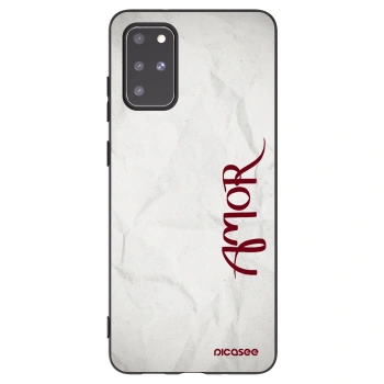 Picasee silikonový černý obal pro Samsung Galaxy S20+ G985F - Amor