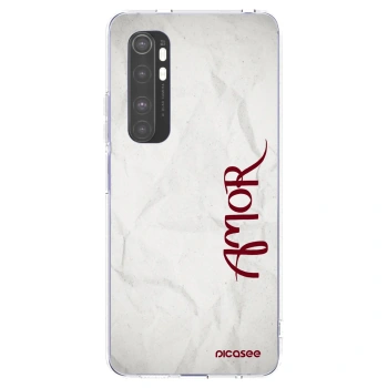 Picasee silikonový průhledný obal pro Xiaomi Mi Note 10 Lite - Amor