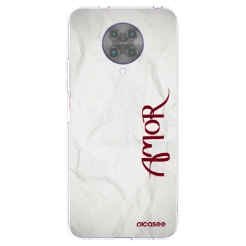Picasee silikonový průhledný obal pro Xiaomi Poco F2 Pro - Amor