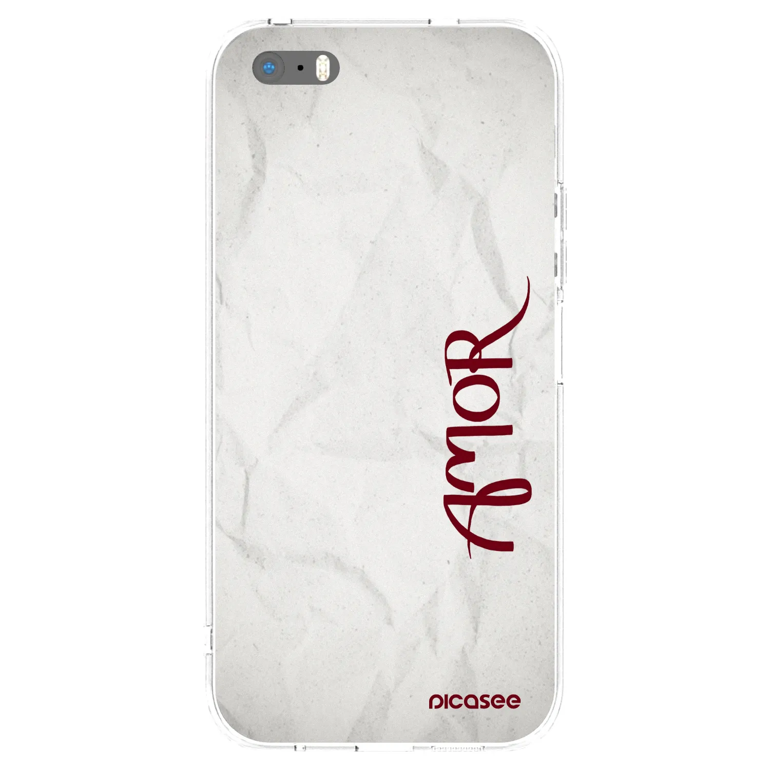 Picasee silikonový průhledný obal pro Apple iPhone 5/5S/SE - Amor