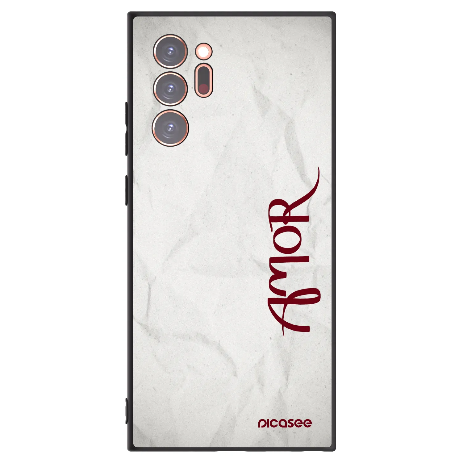 Picasee silikonový černý obal pro Samsung Galaxy Note 20 Ultra - Amor