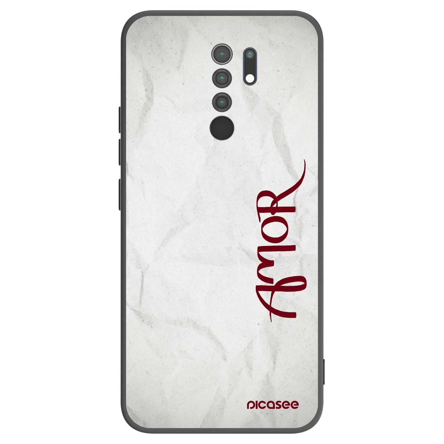 Picasee silikonový černý obal pro Xiaomi Redmi 9 - Amor