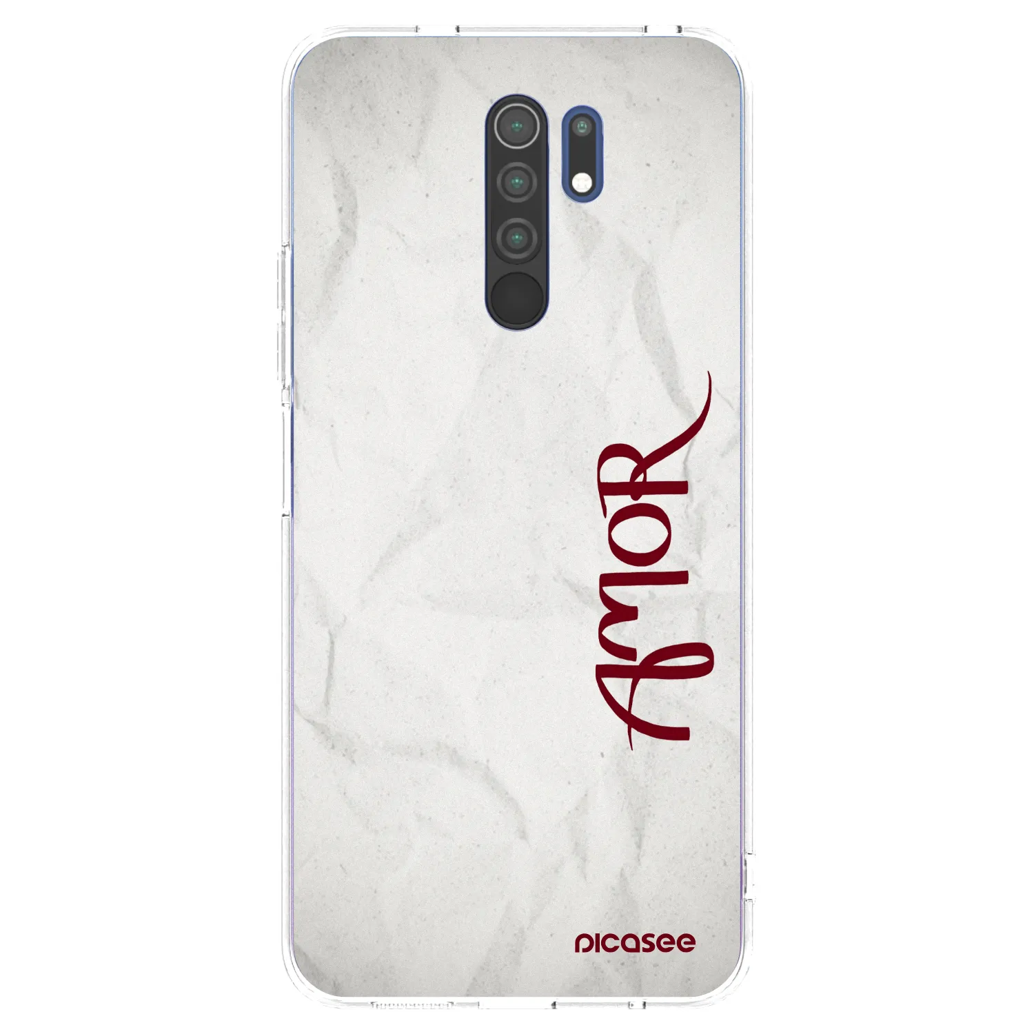 Picasee silikonový průhledný obal pro Xiaomi Redmi 9 - Amor