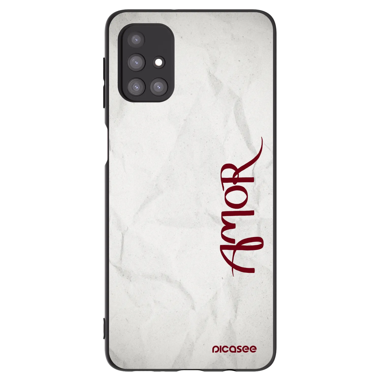 Picasee silikonový černý obal pro Samsung Galaxy M31s - Amor