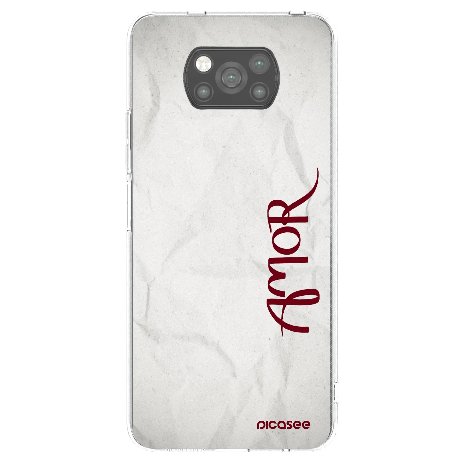Picasee silikonový černý obal pro Xiaomi Poco X3 - Amor