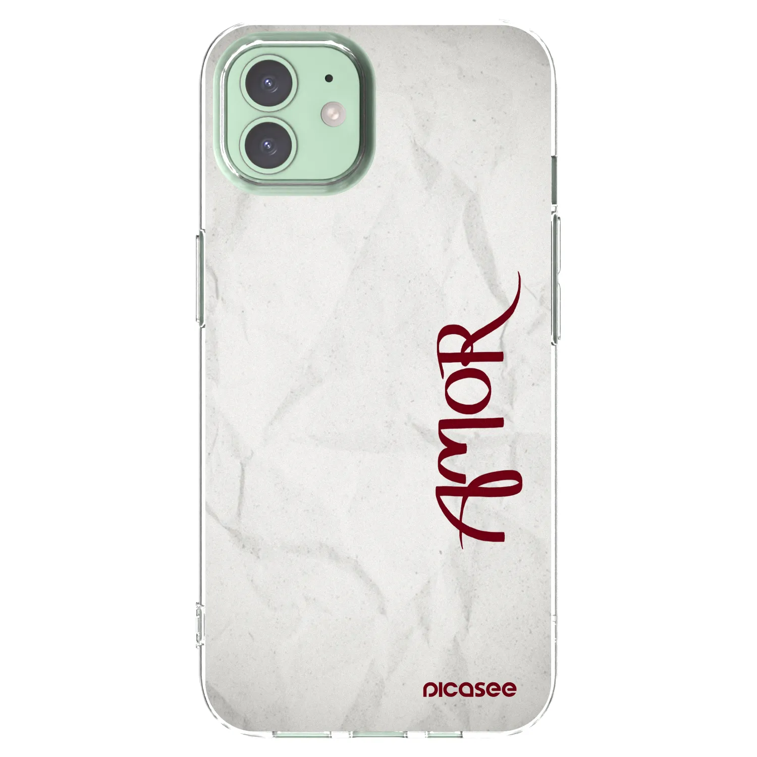 Picasee silikonový průhledný obal pro Apple iPhone 12 - Amor
