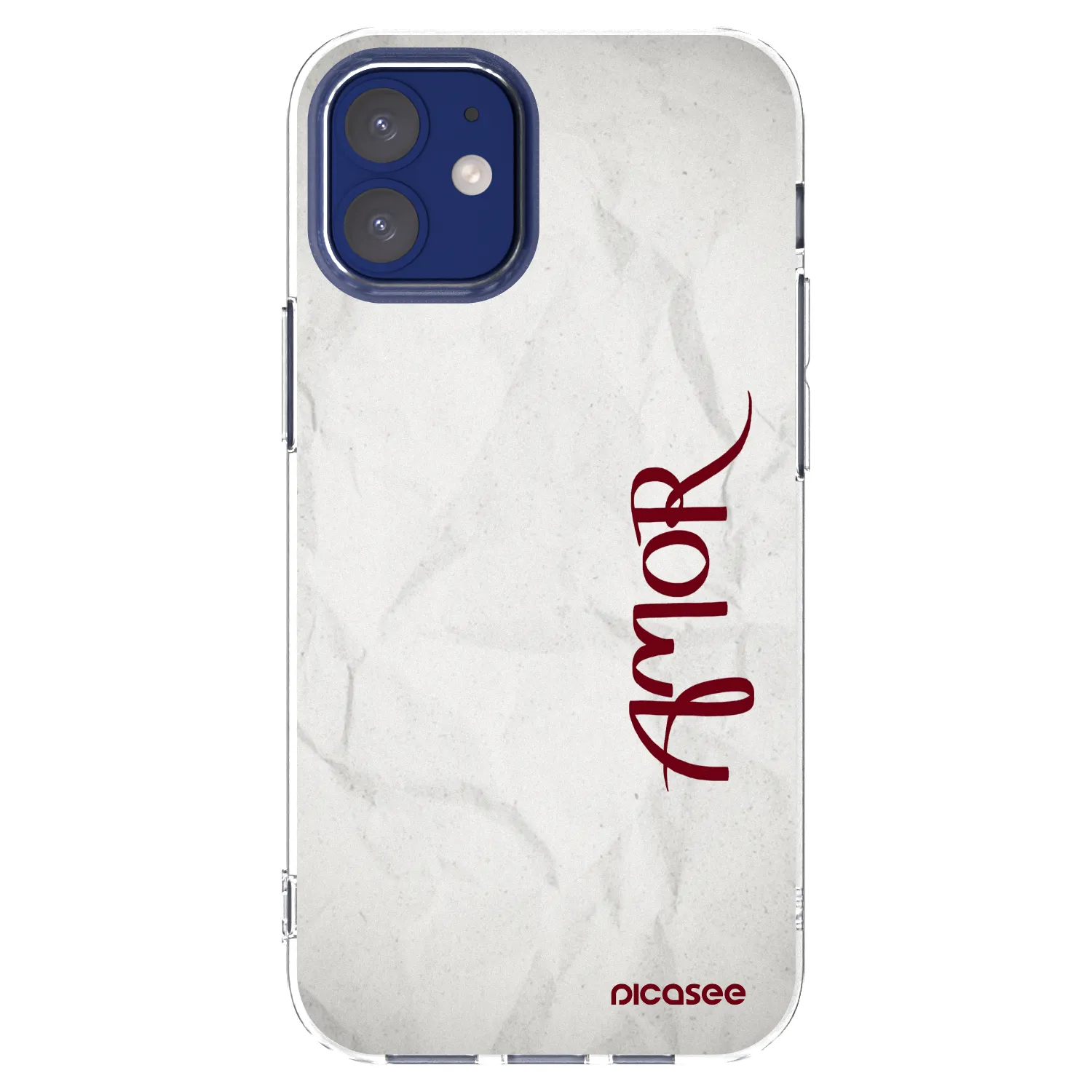Picasee silikonový průhledný obal pro Apple iPhone 12 mini - Amor