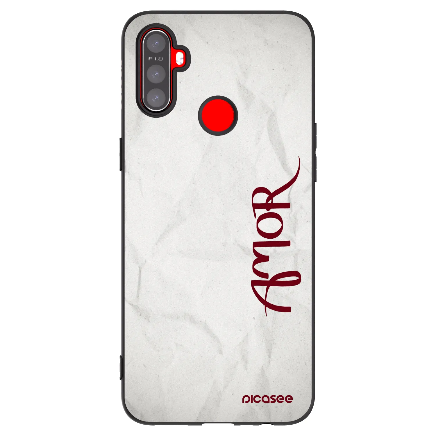 Picasee silikonový černý obal pro Realme C3 - Amor