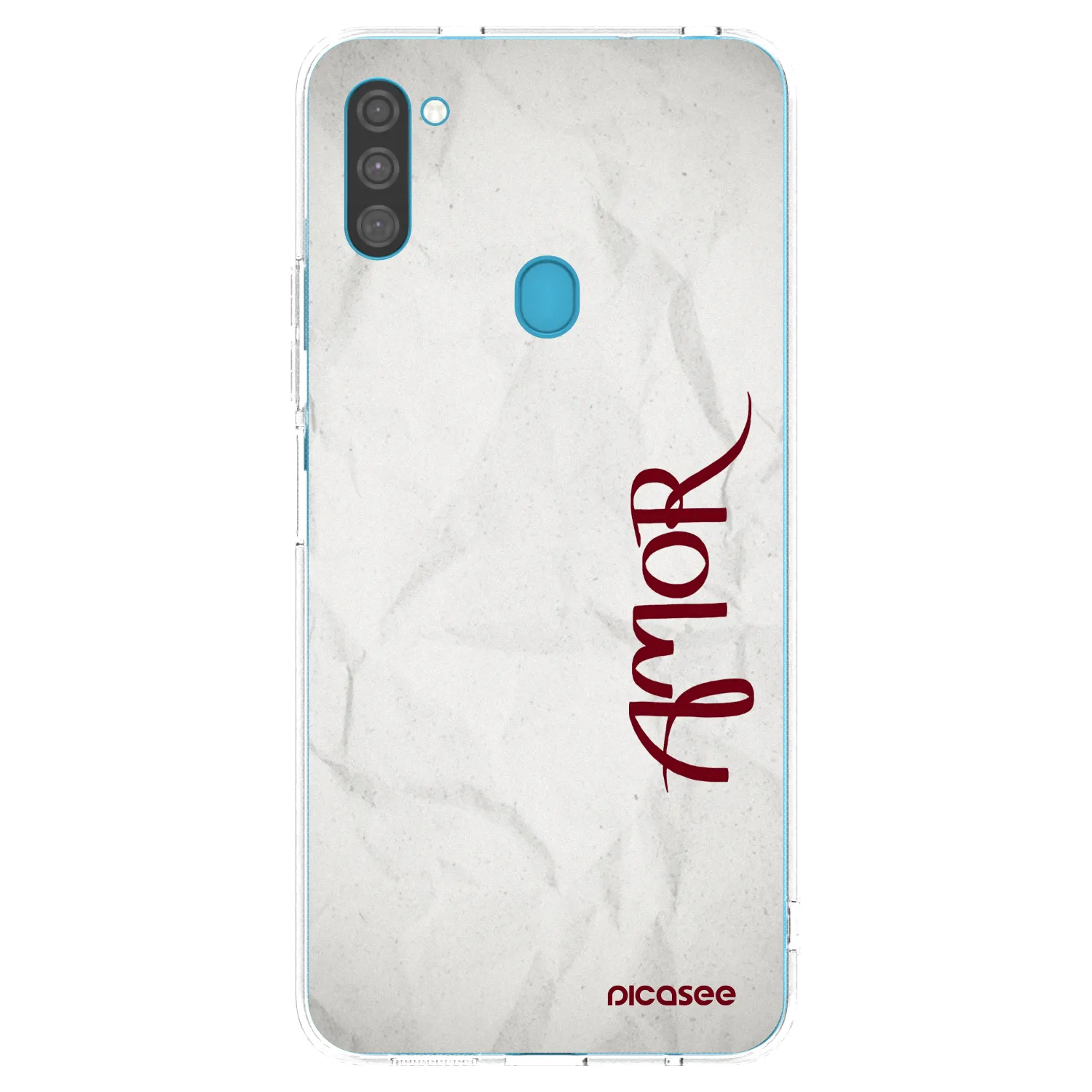 Picasee silikonový průhledný obal pro Samsung Galaxy M11 - Amor