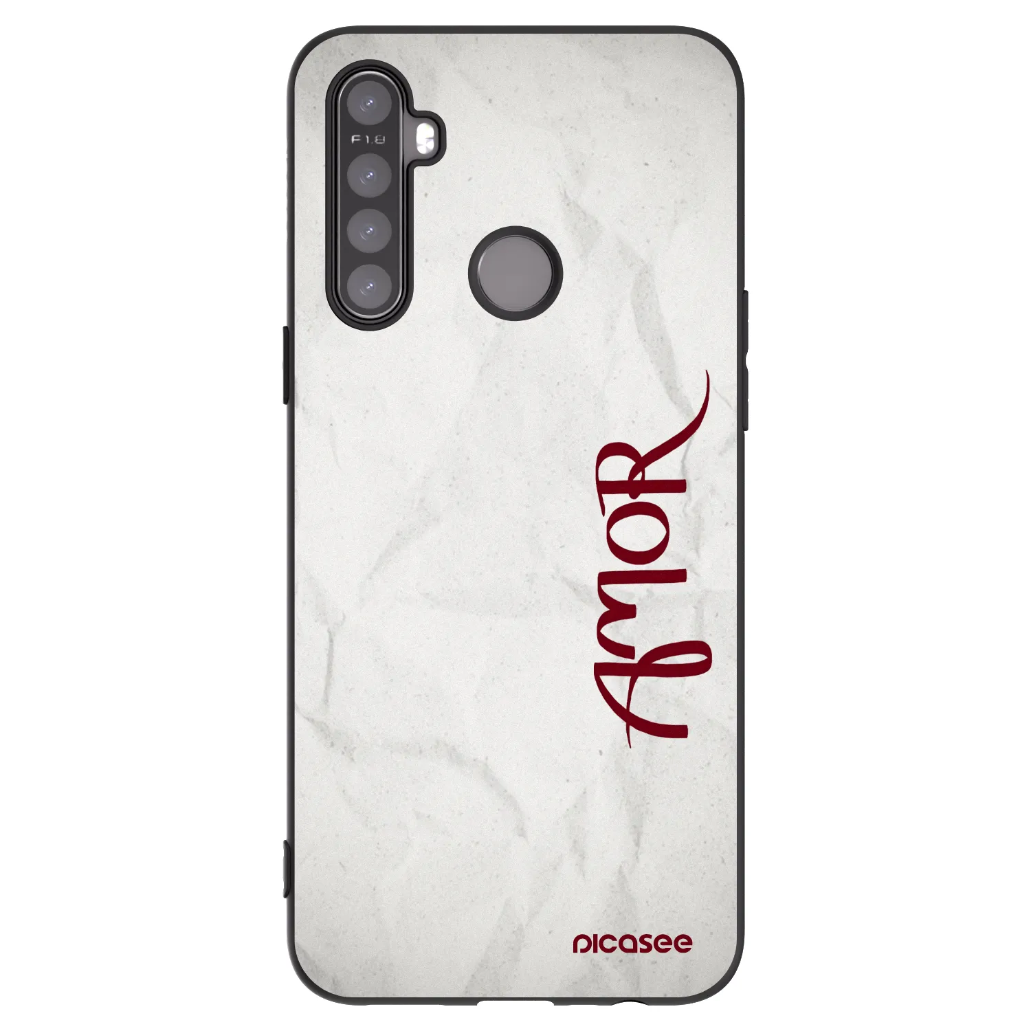 Picasee silikonový černý obal pro Realme 6i - Amor