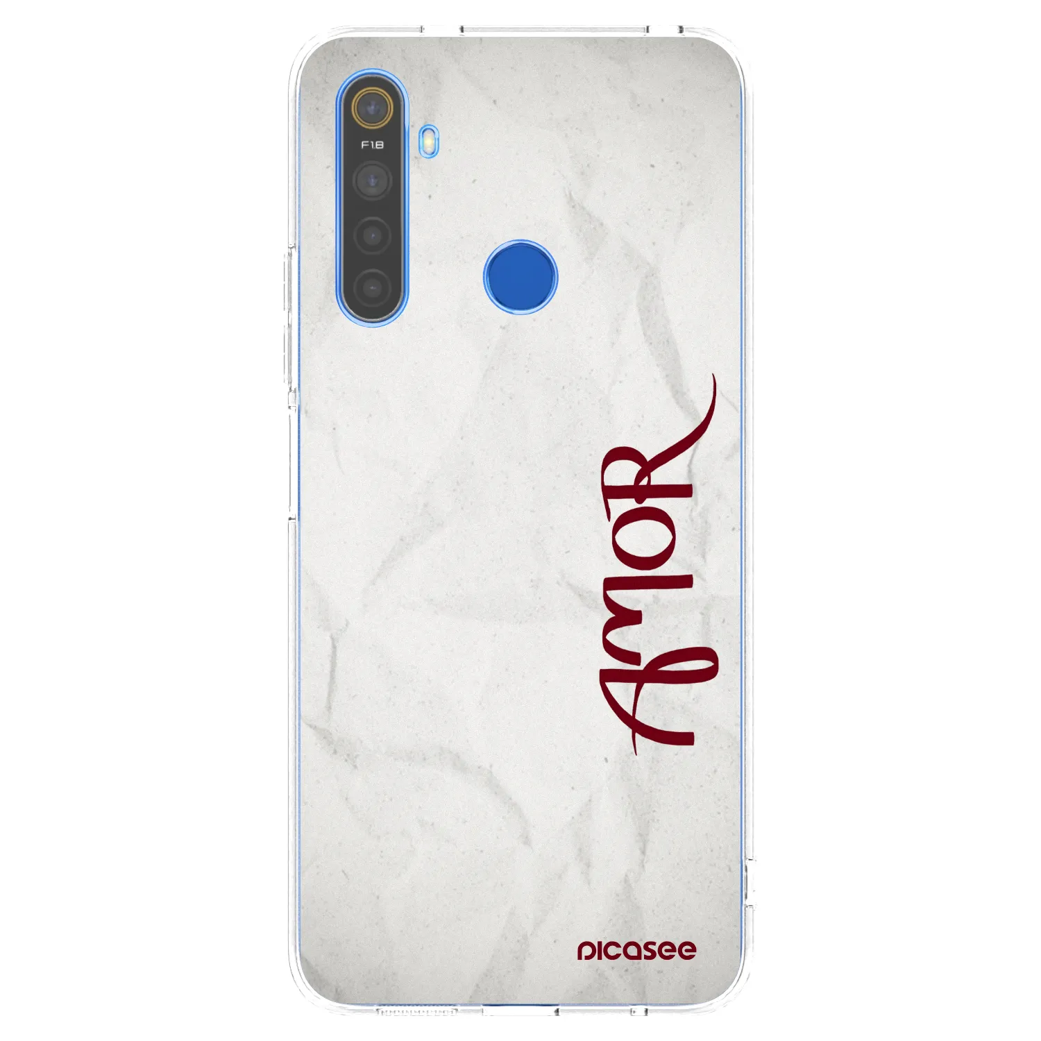 Picasee silikonový průhledný obal pro Realme 5 - Amor
