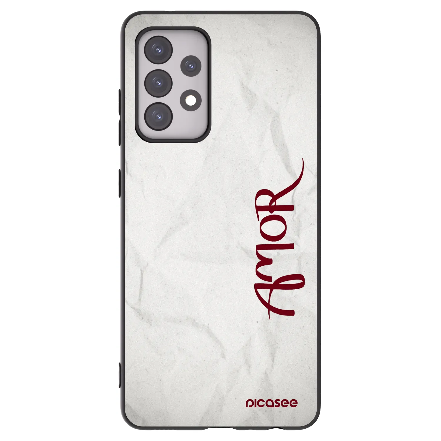 Picasee silikonový černý obal pro Samsung Galaxy A52 5G A525F - Amor