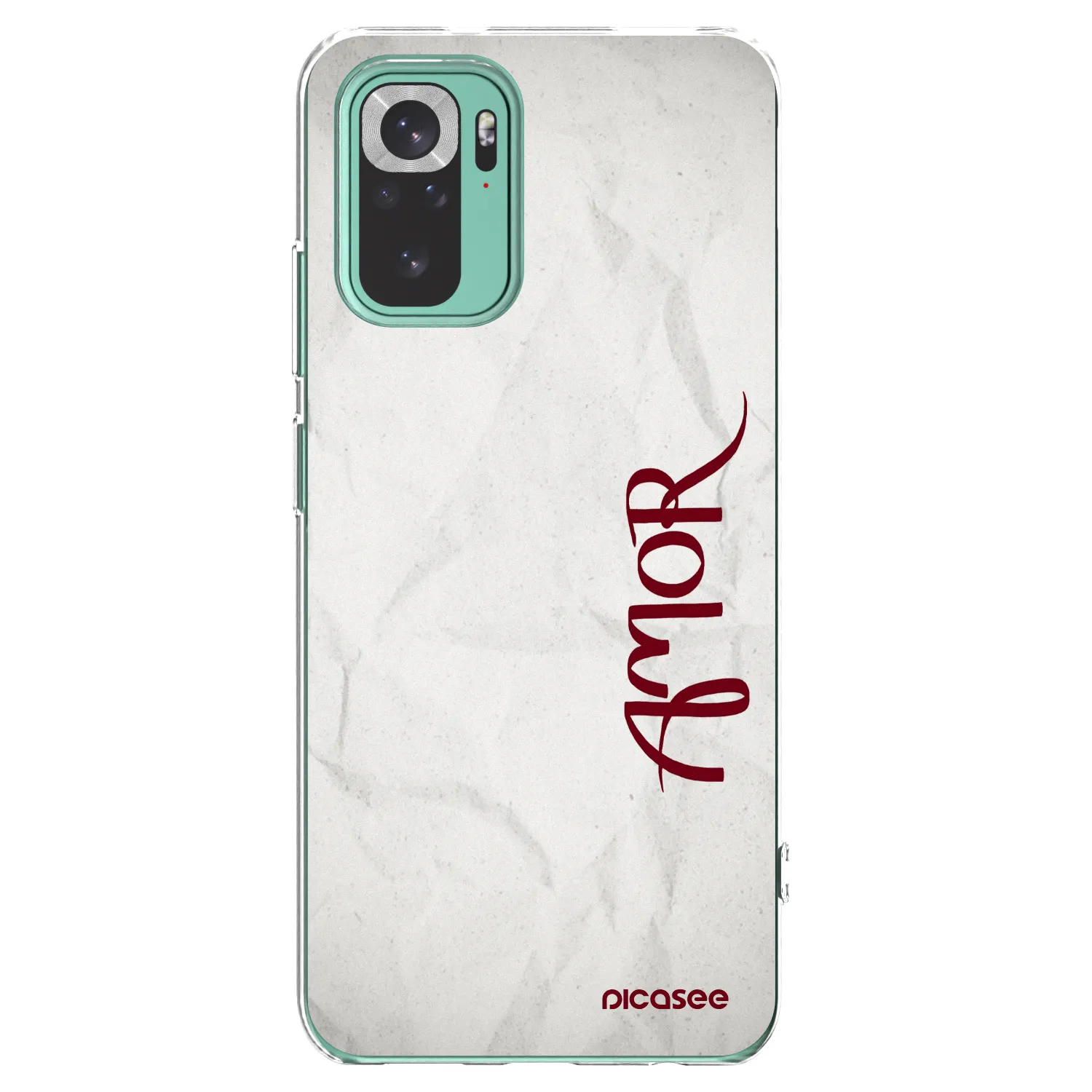 Picasee silikonový průhledný obal pro Xiaomi Redmi Note 10 Pro - Amor