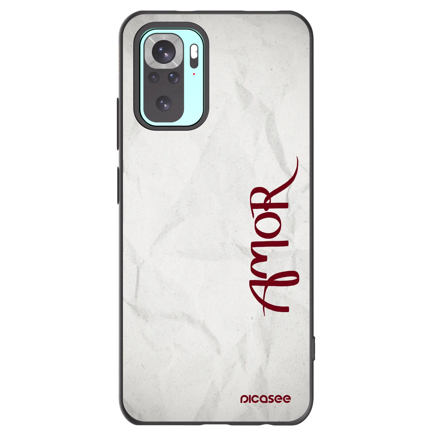 Picasee silikonový černý obal pro Xiaomi Redmi Note 10 Pro - Amor