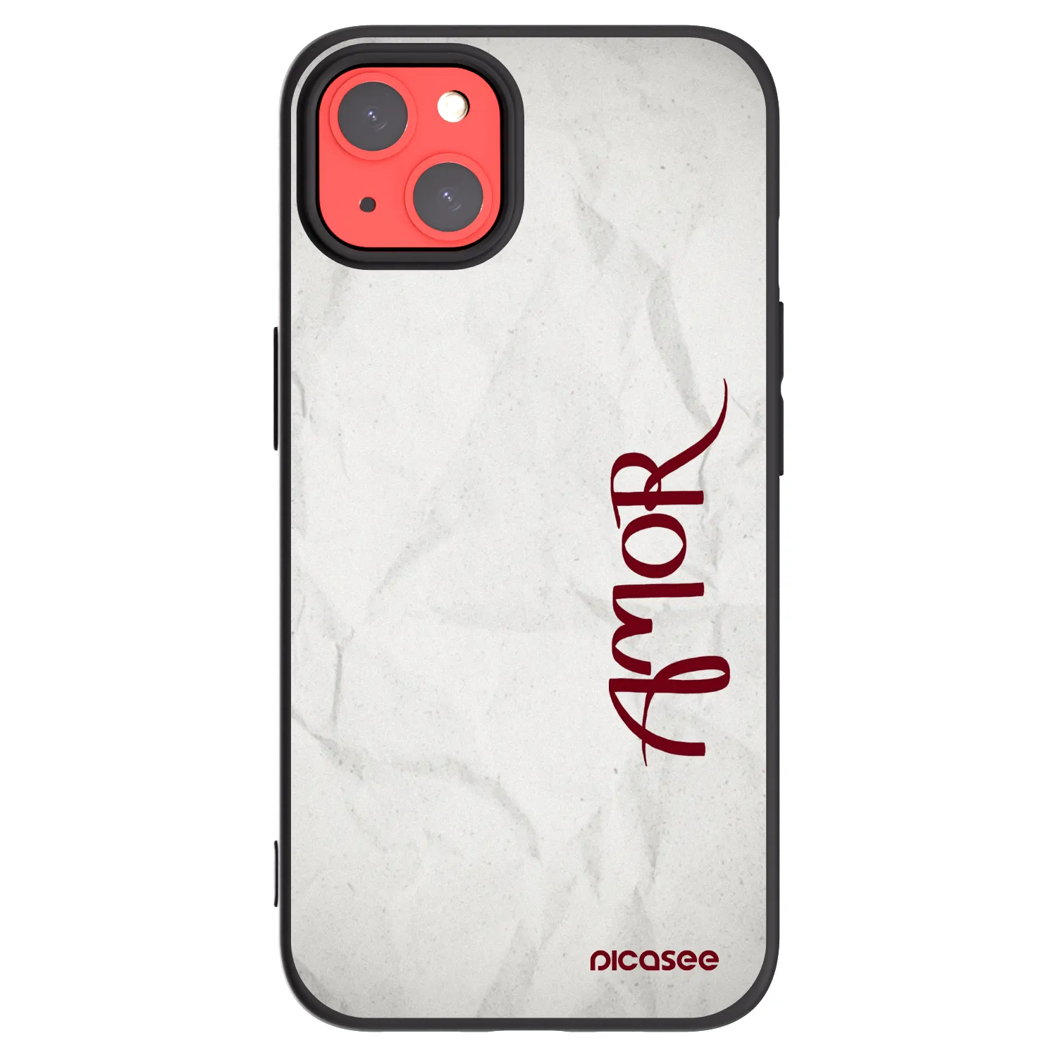 Picasee silikonový černý obal pro Apple iPhone 13 - Amor