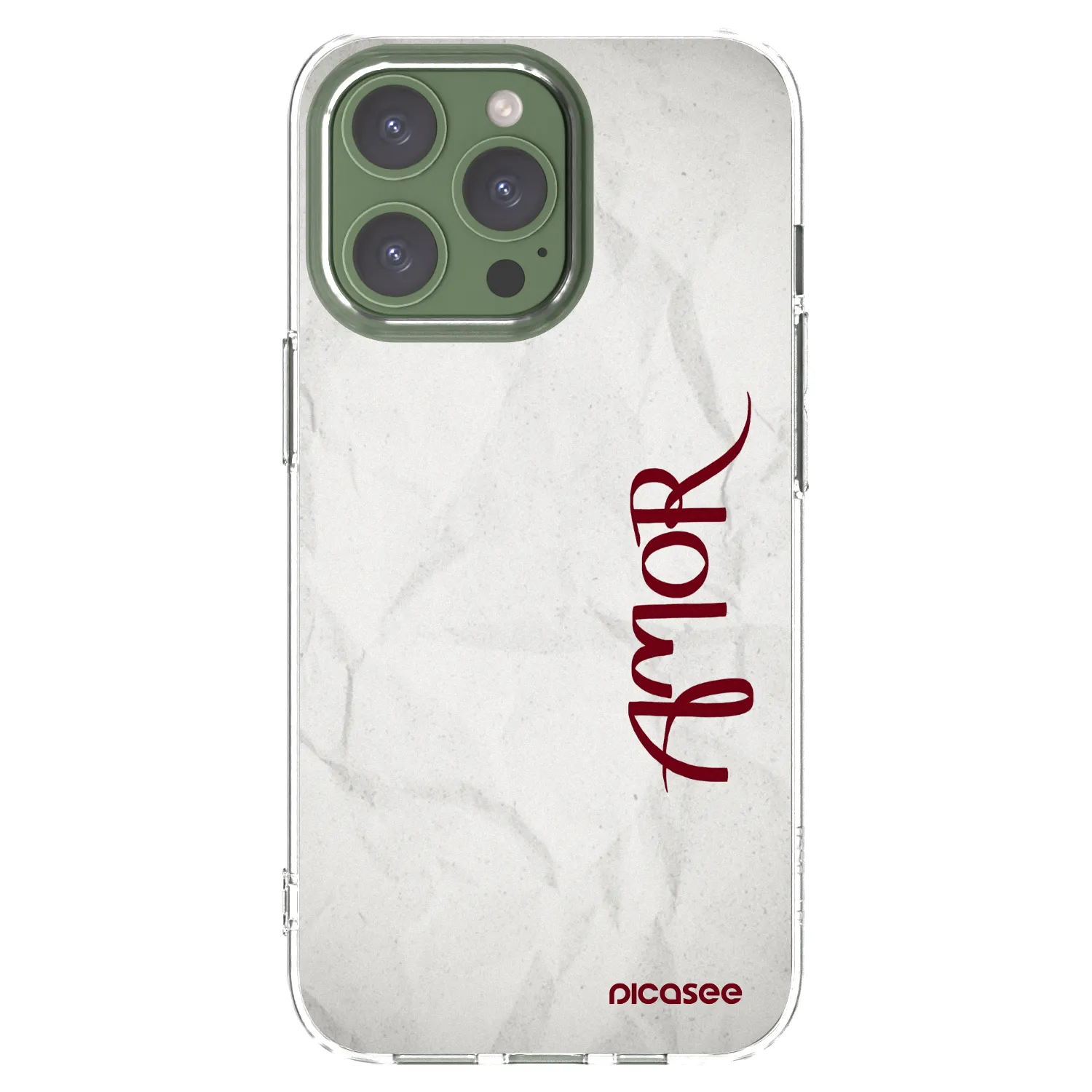 Picasee silikonový průhledný obal pro Apple iPhone 13 Pro - Amor
