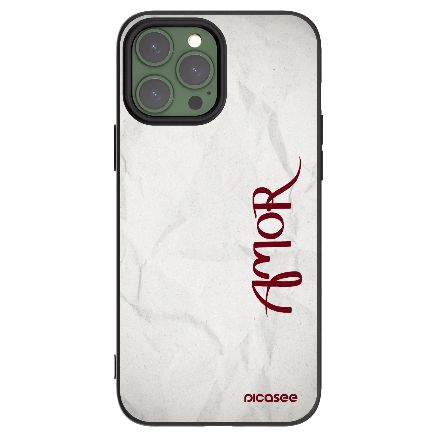Picasee silikonový černý obal pro Apple iPhone 13 Pro Max - Amor