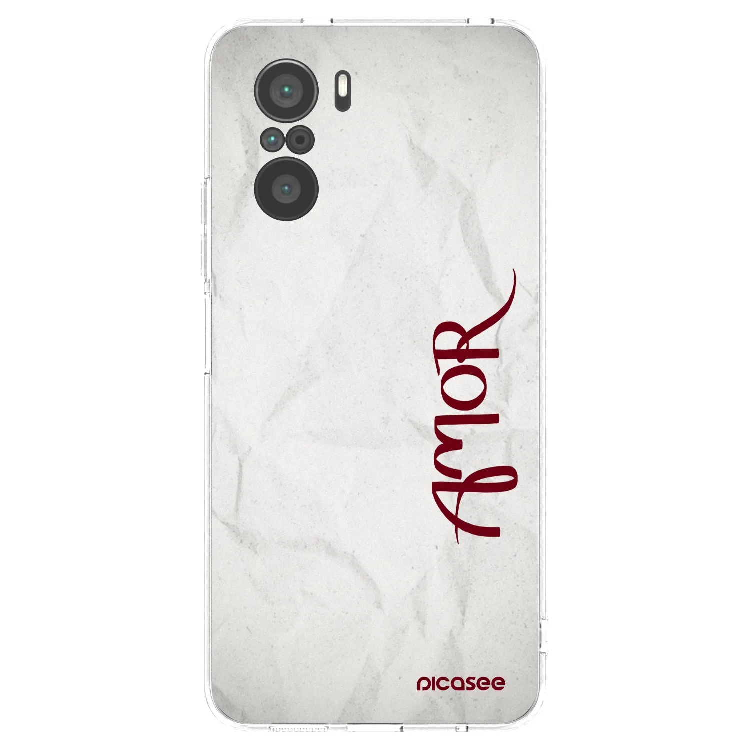 Picasee silikonový průhledný obal pro Xiaomi Poco F3 - Amor