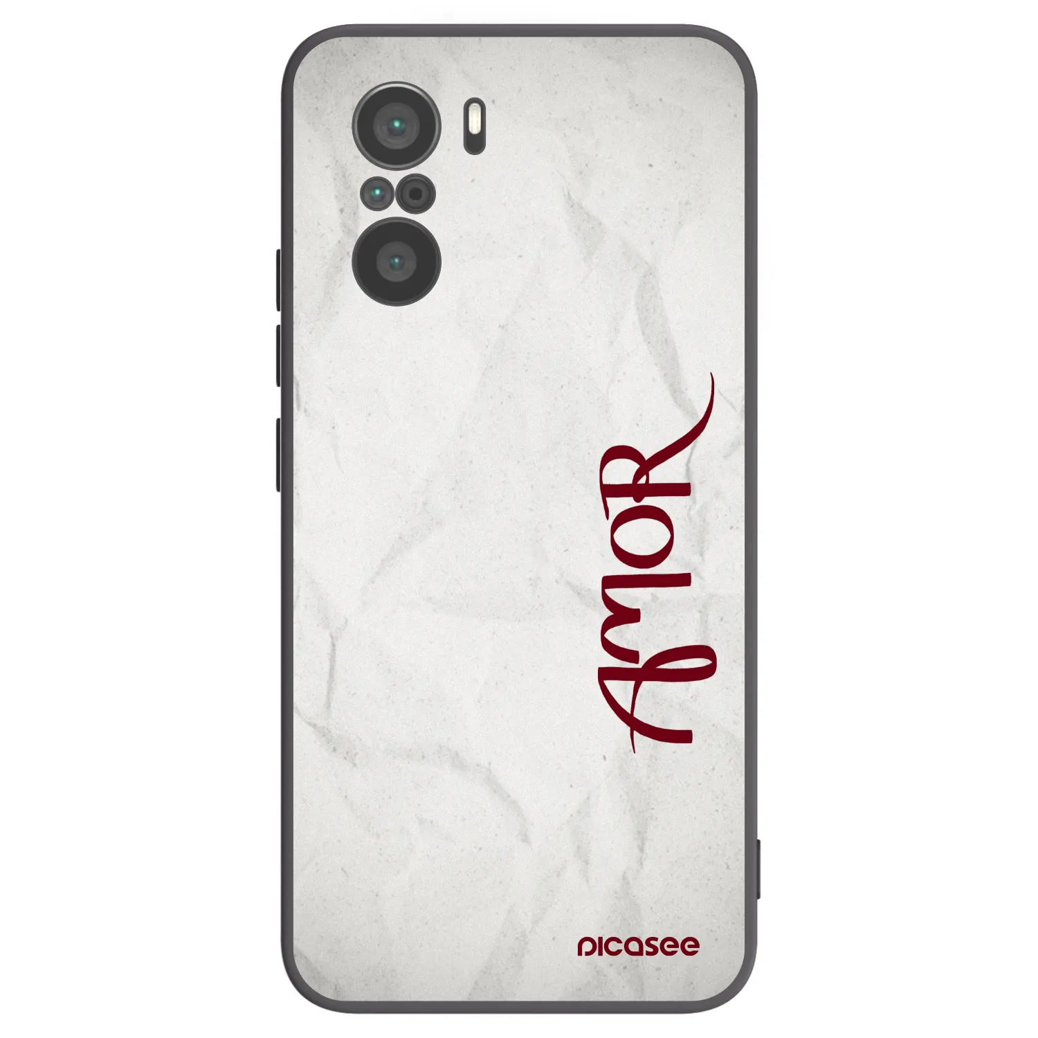 Picasee silikonový černý obal pro Xiaomi Poco F3 - Amor