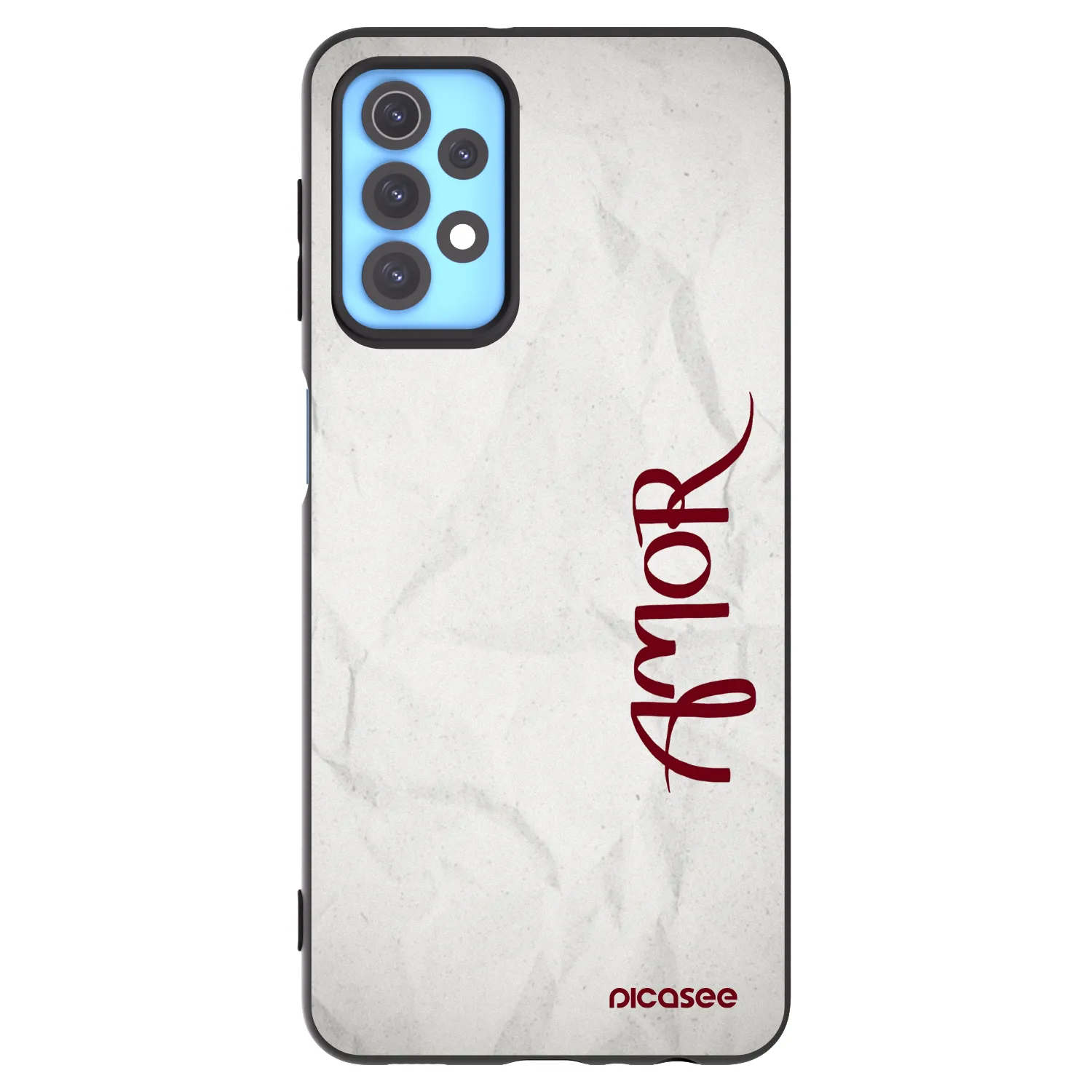 Picasee silikonový černý obal pro Samsung Galaxy A32 4G SM-A325F - Amor