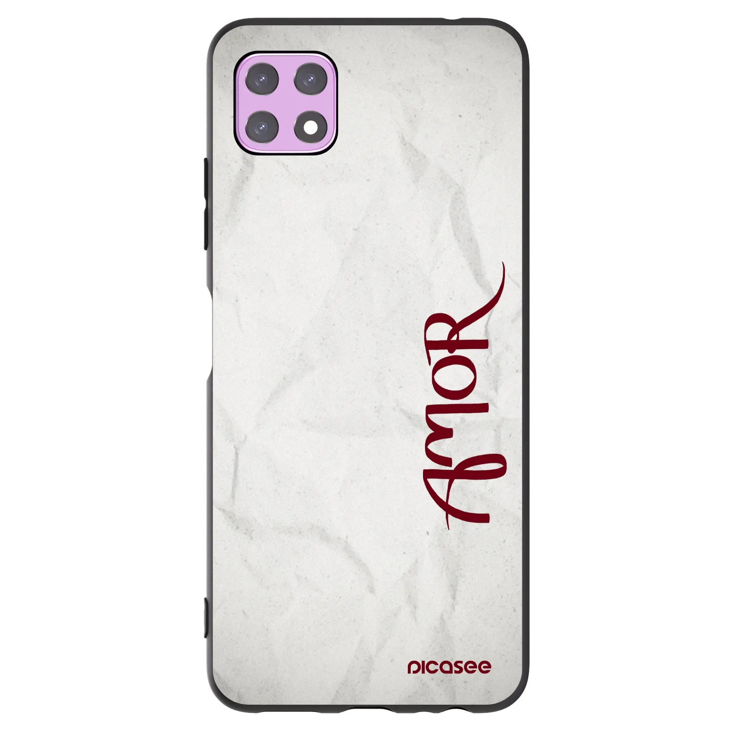Picasee silikonový černý obal pro Samsung Galaxy A22 A226B 5G - Amor