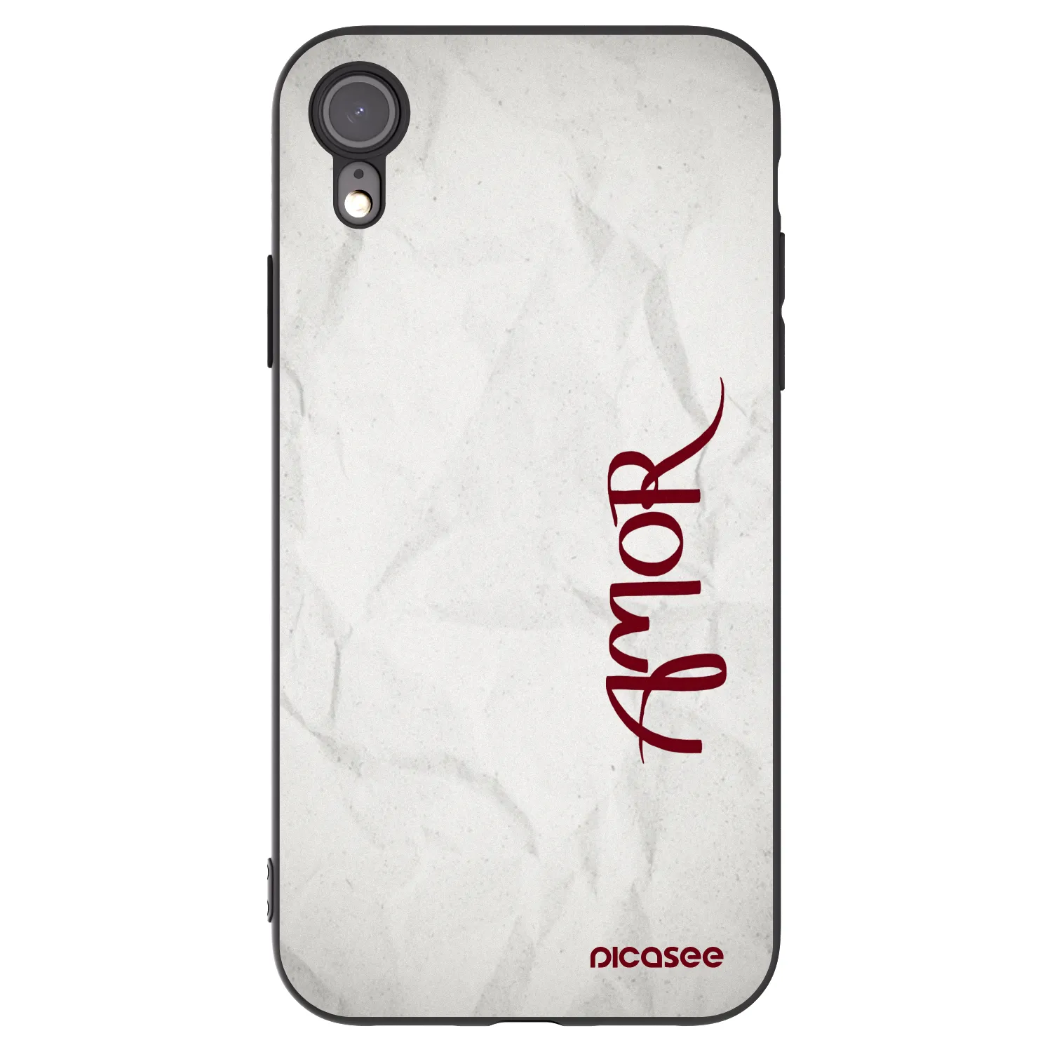 Picasee silikonový černý obal pro Apple iPhone XR - Amor