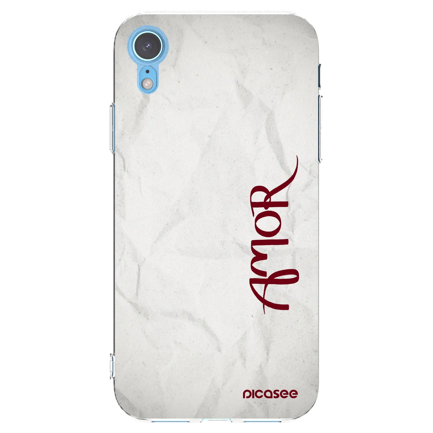 Picasee silikonový průhledný obal pro Apple iPhone XR - Amor