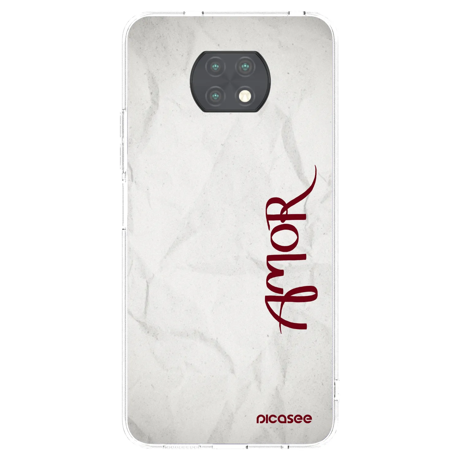 Picasee silikonový průhledný obal pro Xiaomi Redmi Note 9T - Amor