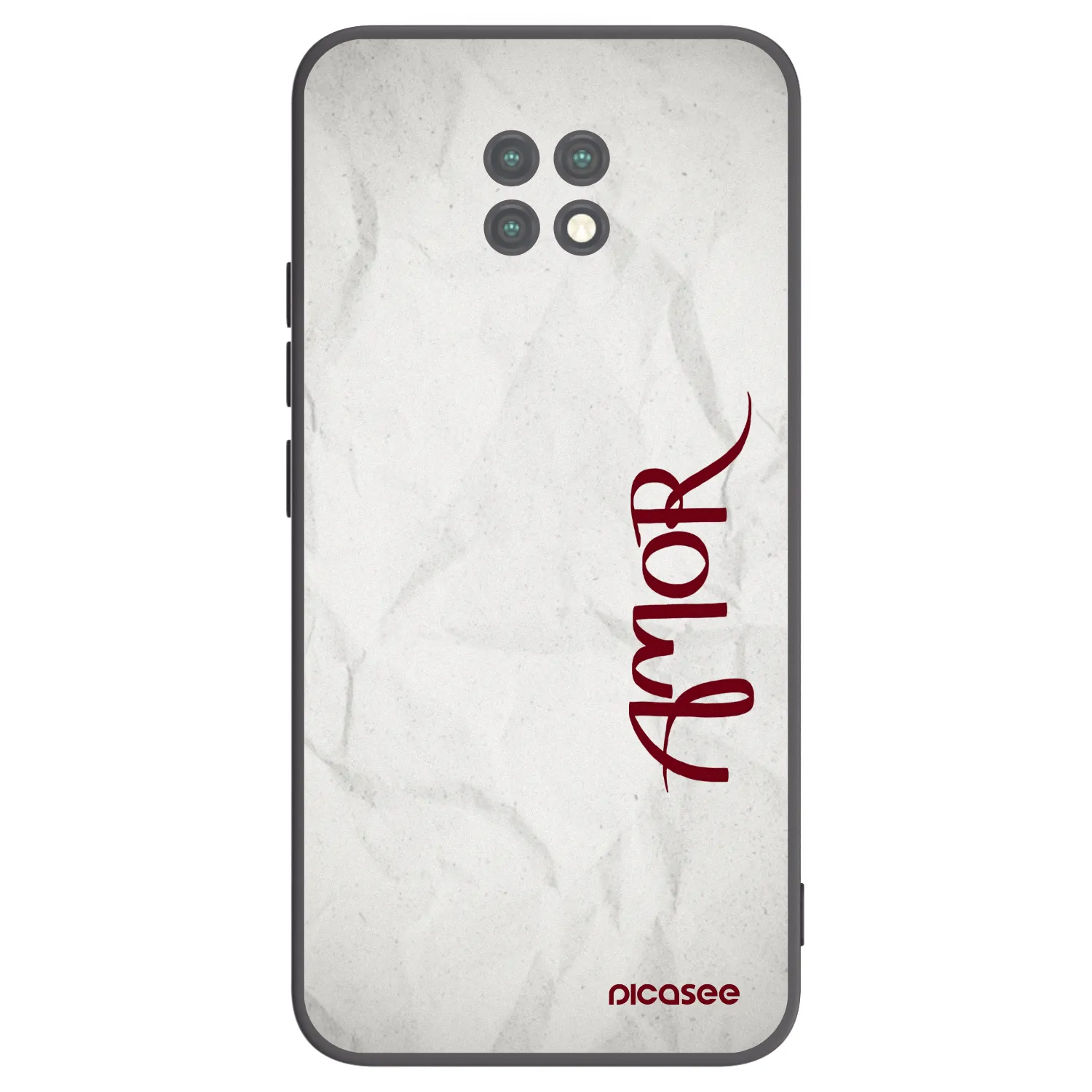 Picasee silikonový černý obal pro Xiaomi Redmi Note 9T - Amor