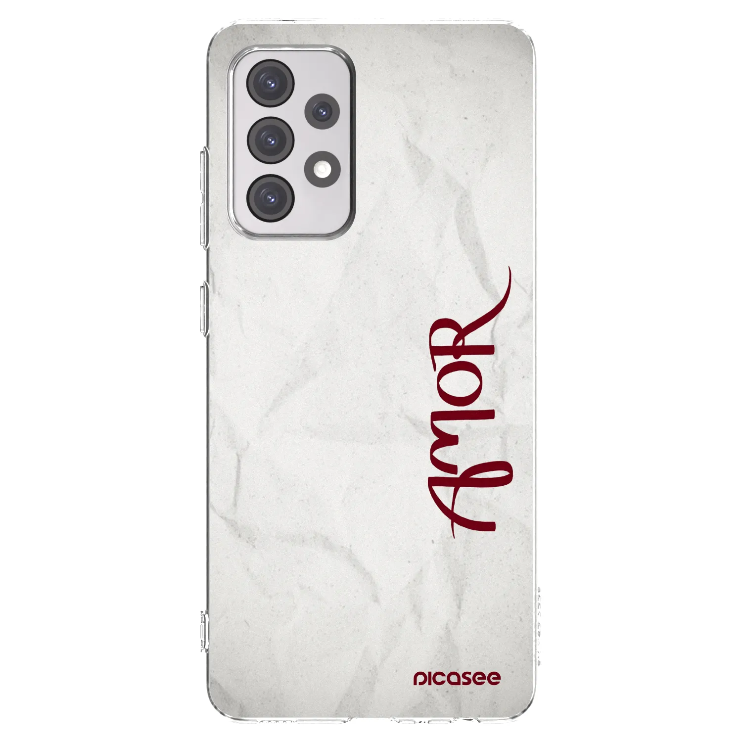 Picasee silikonový průhledný obal pro Samsung Galaxy A52s 5G A528B - Amor