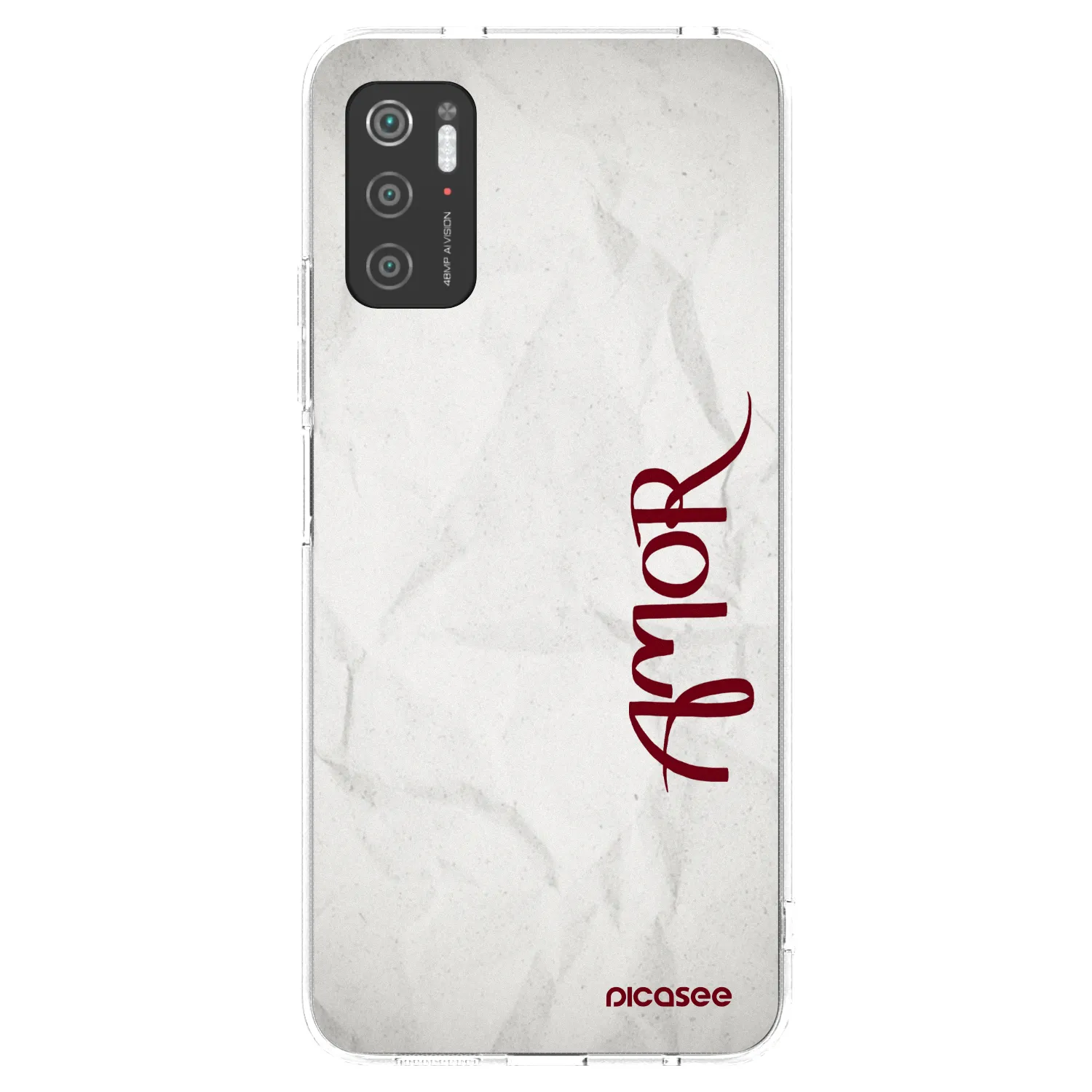 Picasee silikonový průhledný obal pro Xiaomi Poco M3 Pro 5G - Amor