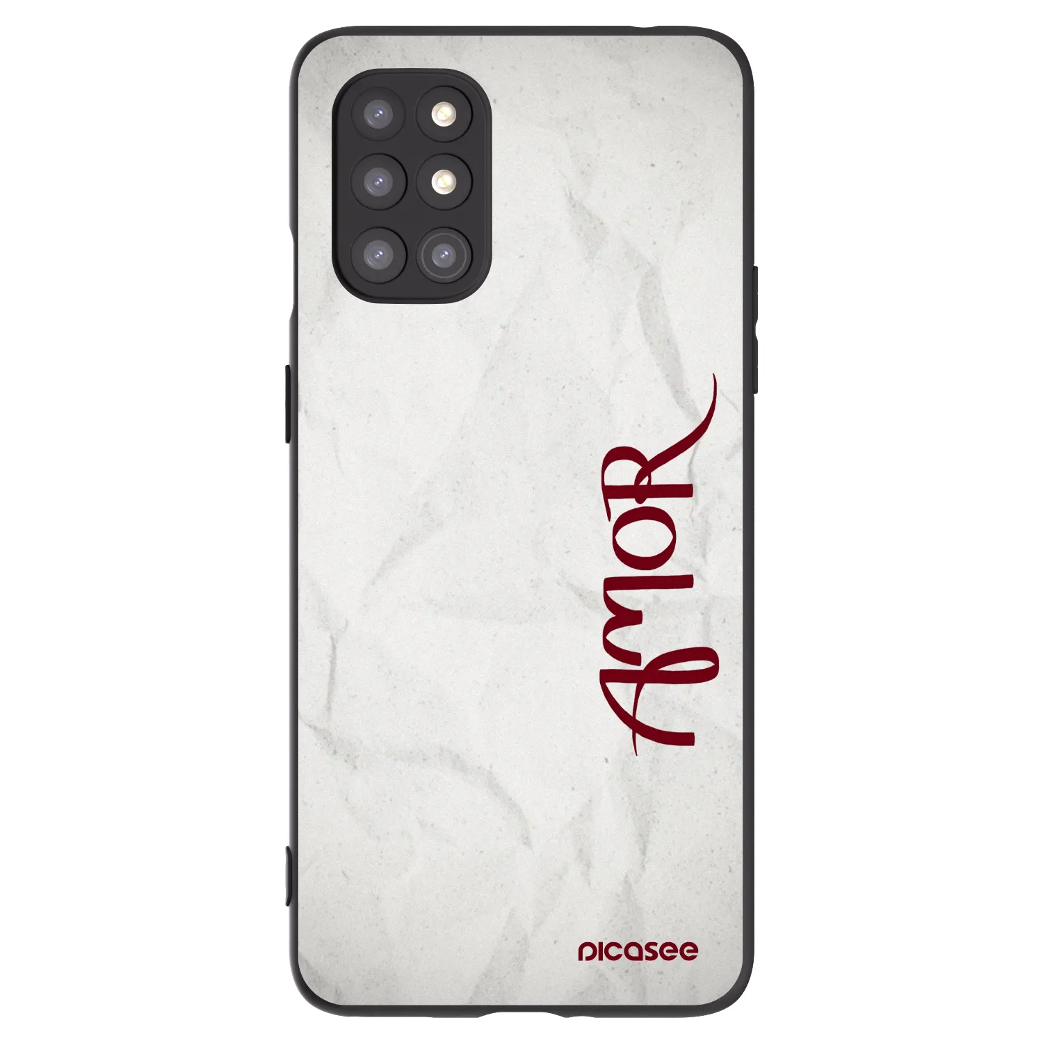 Picasee silikonový černý obal pro OnePlus 8T - Amor