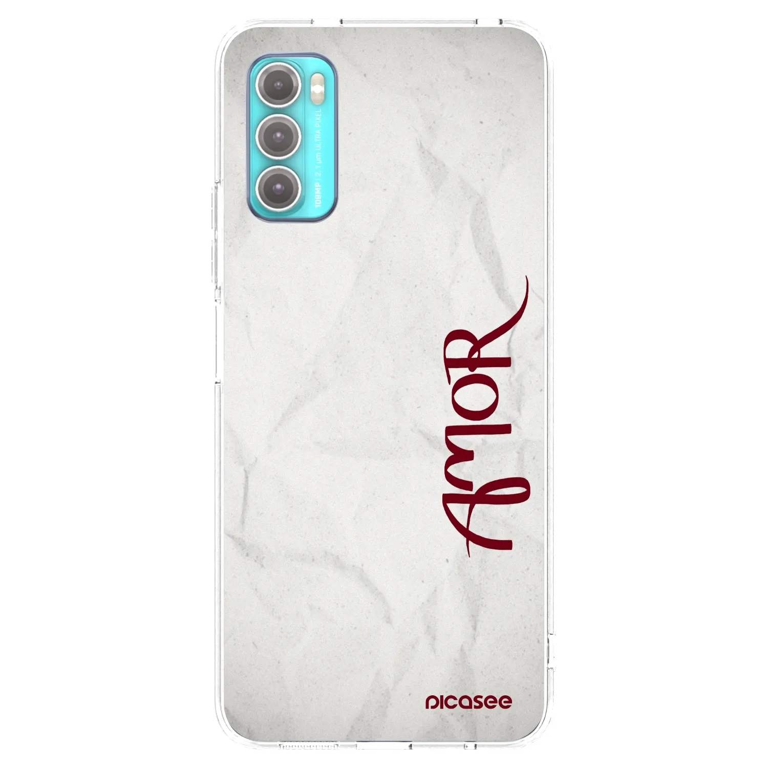 Picasee silikonový průhledný obal pro Motorola Moto G60 - Amor