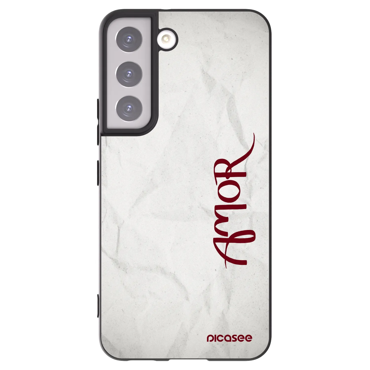 Picasee silikonový černý obal pro Samsung Galaxy S22 5G - Amor
