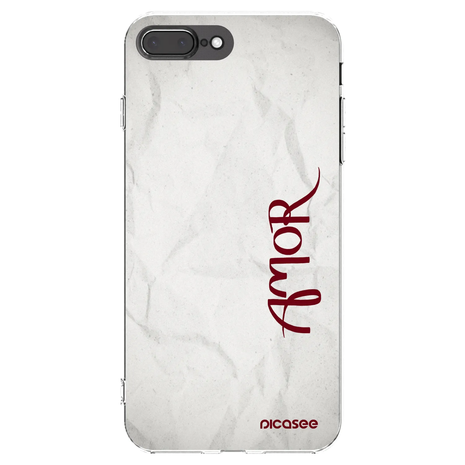 Picasee silikonový průhledný obal pro Apple iPhone 7 Plus - Amor