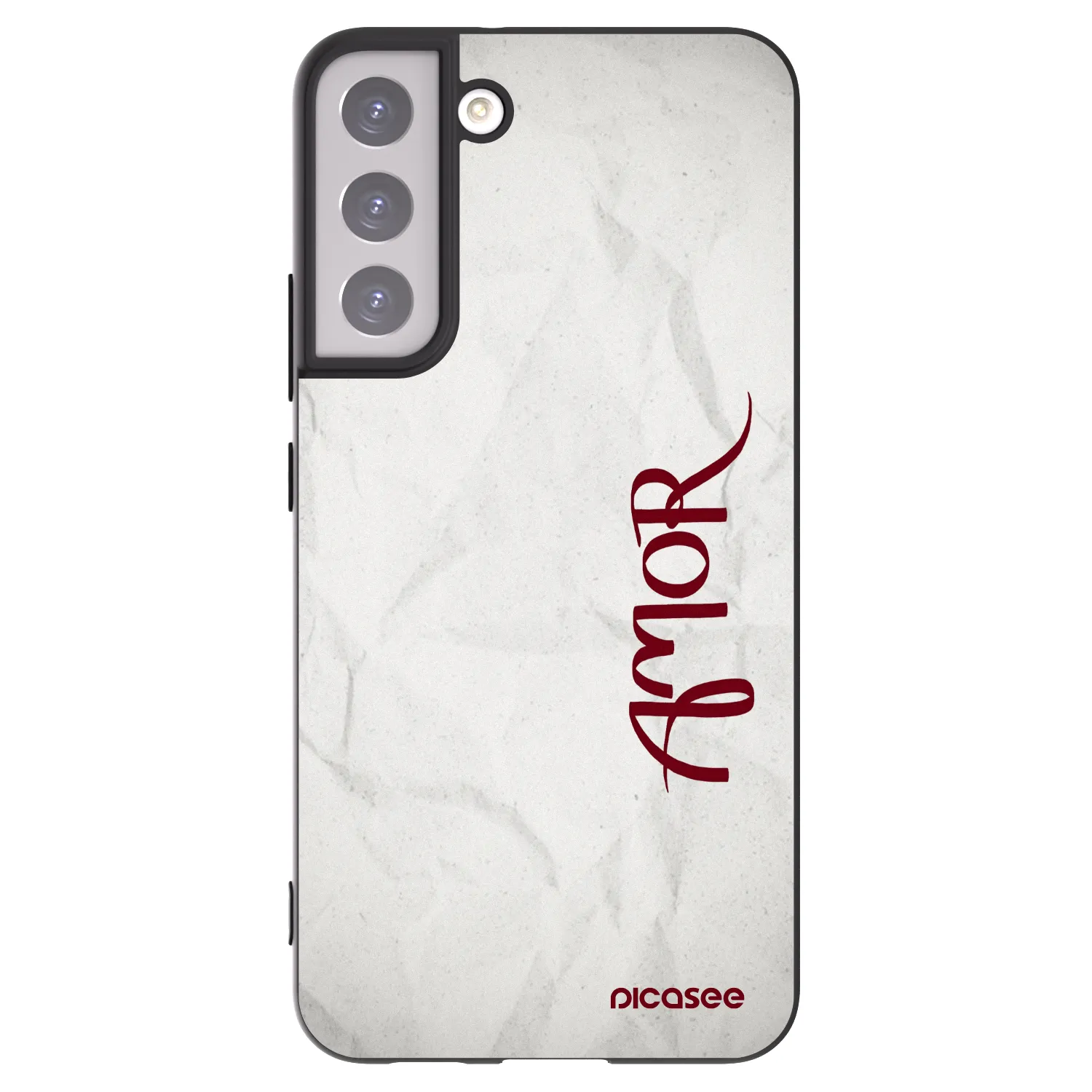 Picasee silikonový černý obal pro Samsung Galaxy S22+ 5G - Amor