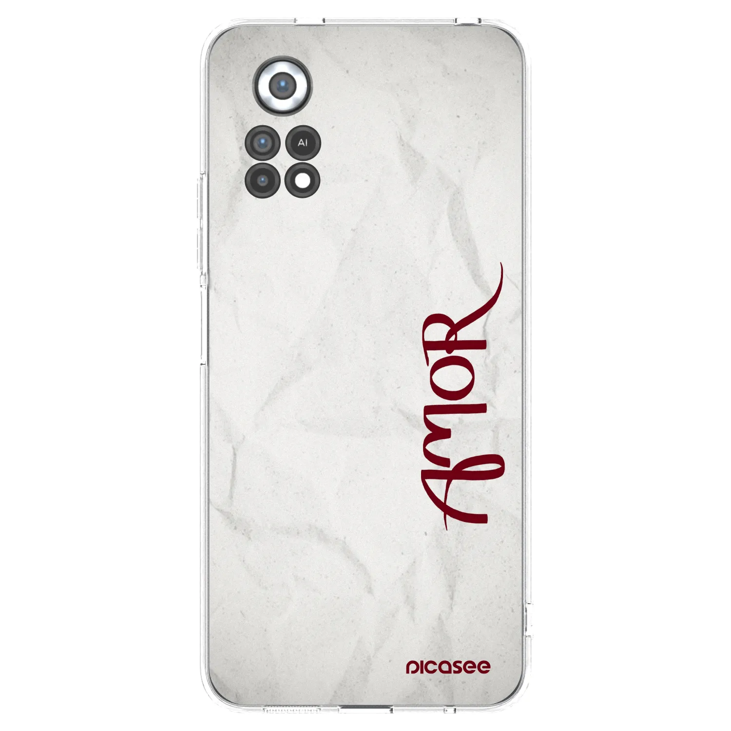 Picasee silikonový průhledný obal pro Xiaomi Poco X4 Pro 5G - Amor